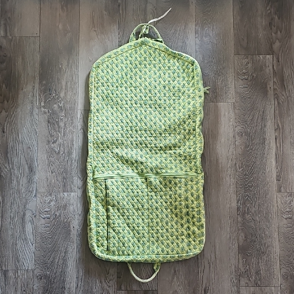 Vera Bradley Green Quilted Travel Bag - Picture 2 of 6